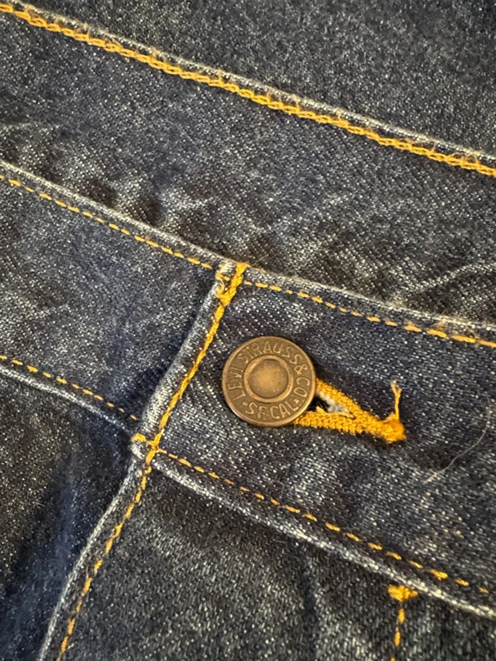 Levi’s A-Line Button Up Denim Mini Skirt 26 - Picture 8 of 9